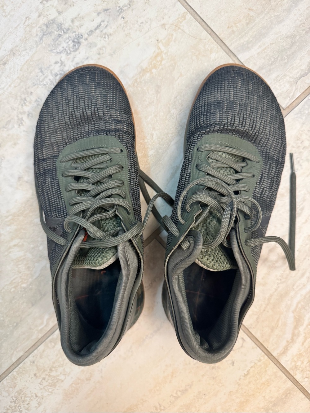 Reebok Nano 8 Athletic Shoes in Olive Green and Black